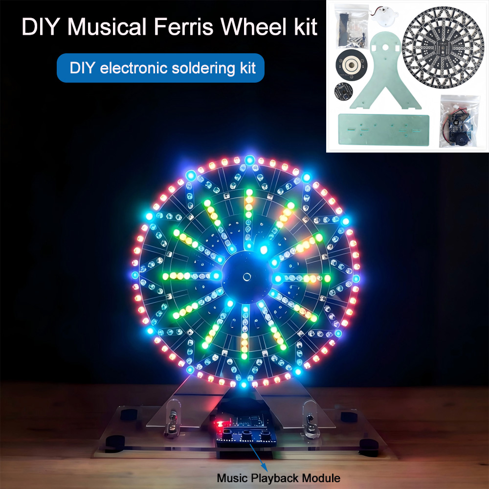 Diy Electronics Supplies - Doe-het-zelf elektronische kits LED-verlichte muzikale reuzenrad