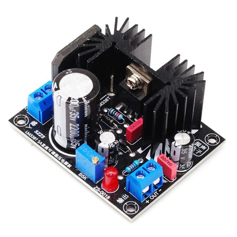 Diy Electronics Supplies - LM338 5A Uitgangsinstelbare lineaire geregelde voedingskaart