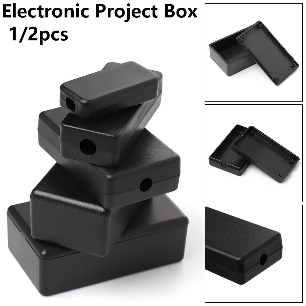 Diy Electronics Supplies - 1/2 Stuks Plastic Waterdichte Zwarte Diy