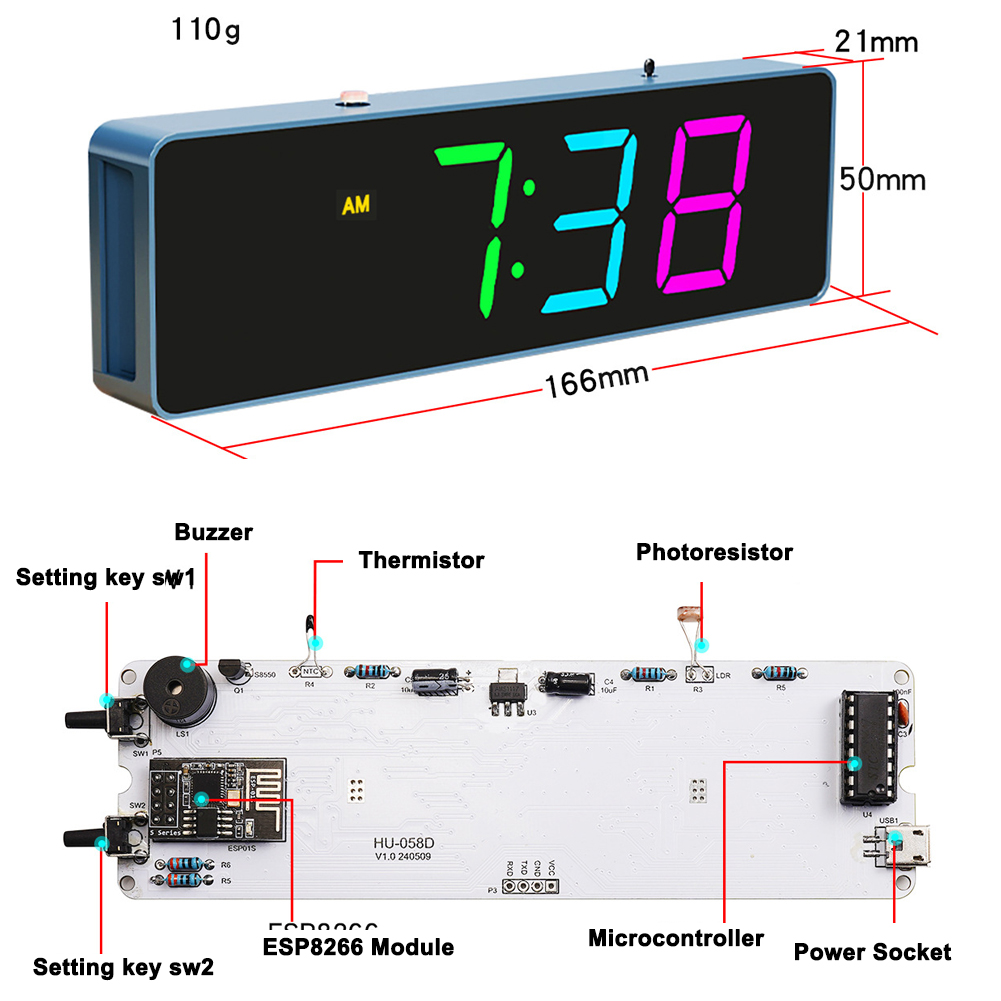 Esp8266 Iot Kleurrijke Wifi Kl - Diy Electronics Components Kit recensie en prijs