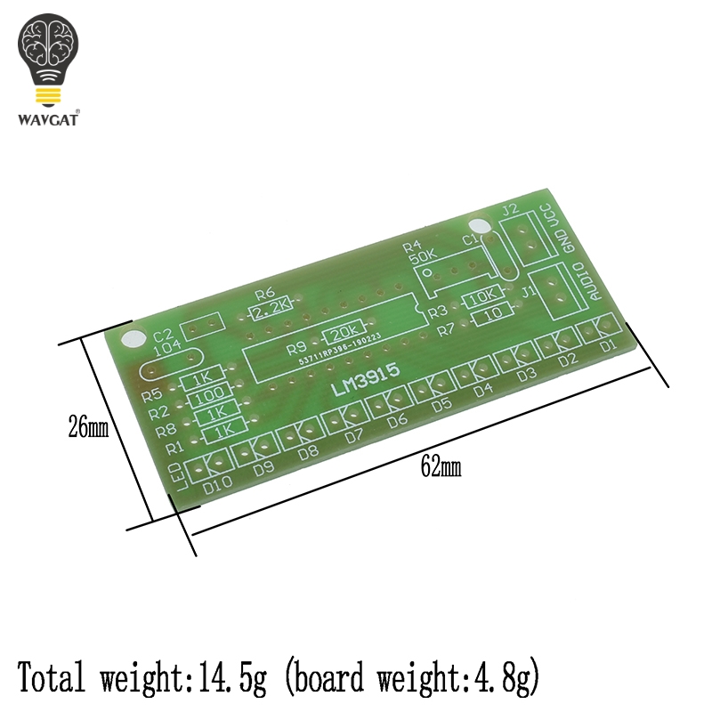 LM3915 Dc 9V-12V 10 Led Sound  - Diy Audio Electronics Kit recensie en prijs