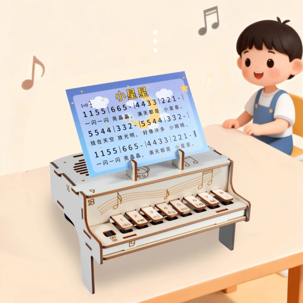 DIY houten elektronische piano - Diy Electronics Components Kit recensie en prijs