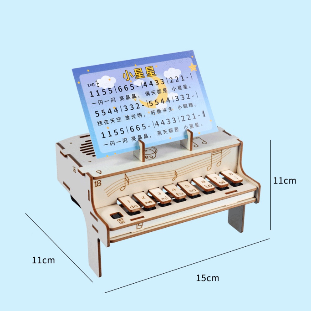 DIY houten elektronische piano - Diy Electronics Components Kit recensie en prijs