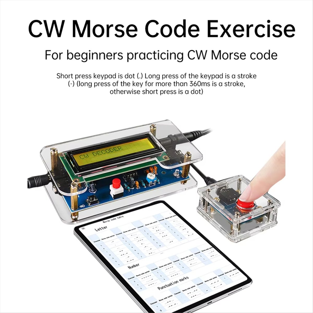 HDL DC9V CW Morse Code Decoder - Diy Audio Electronics Kit recensie en prijs